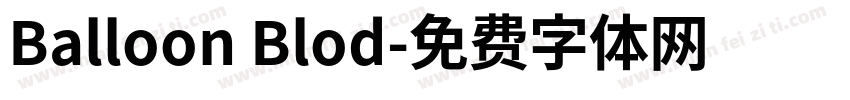 Balloon Blod字体转换
